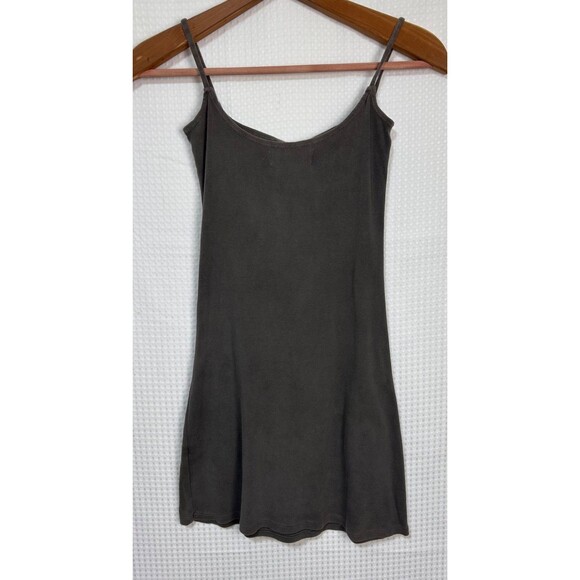NWT Groceries Apparel Taupe Size Small 100% Organic Tank Mini Dress Dyed g - Picture 2 of 13